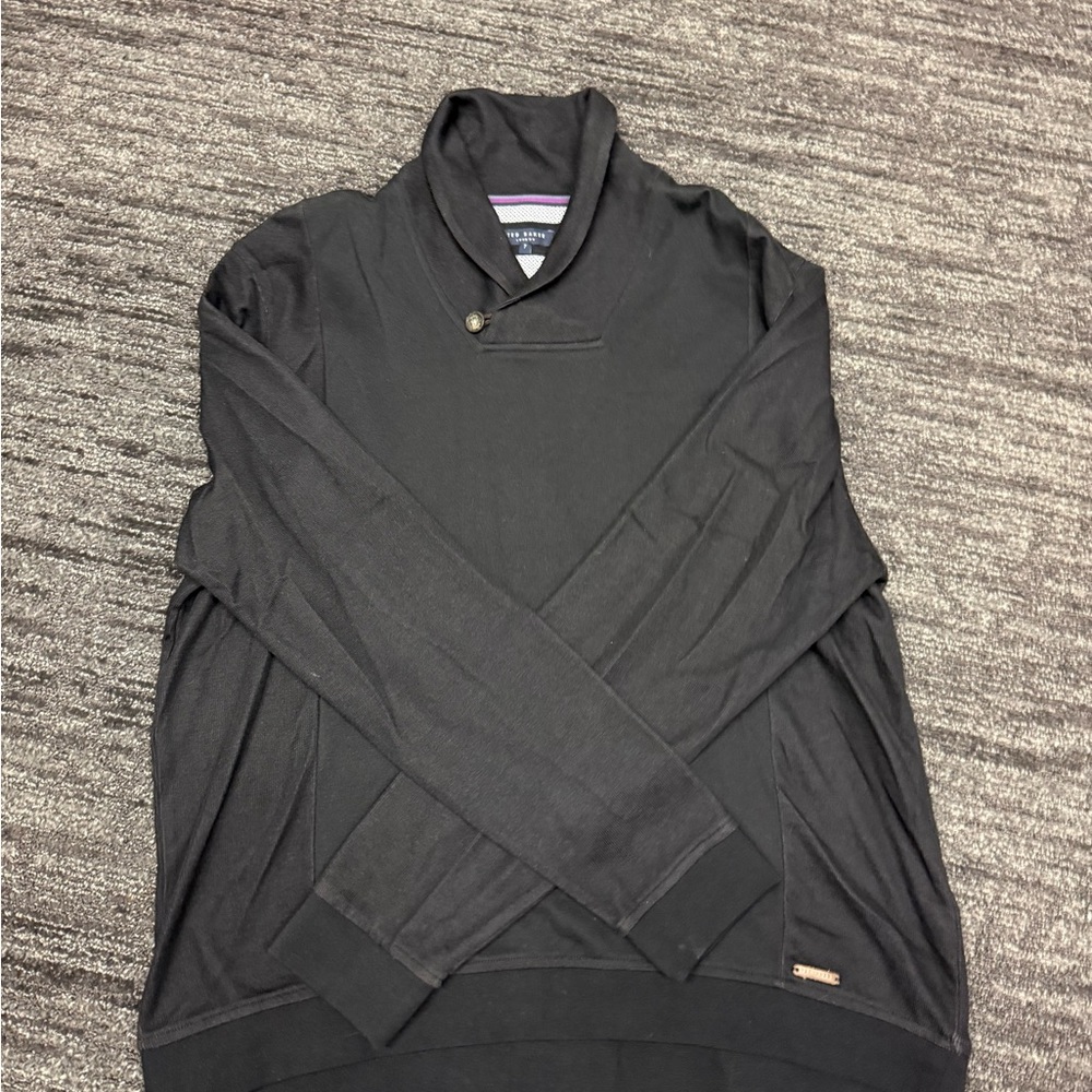 Ted Baker Men's Charcoal Turtleneck Sweater